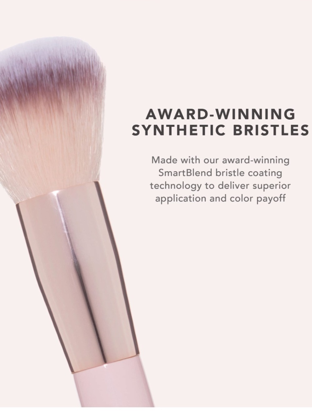 Doll 10 Dual Ended Powder Brush Vegan Makeup Brush New Sealed Ultra Soft - Picture 2 of 9